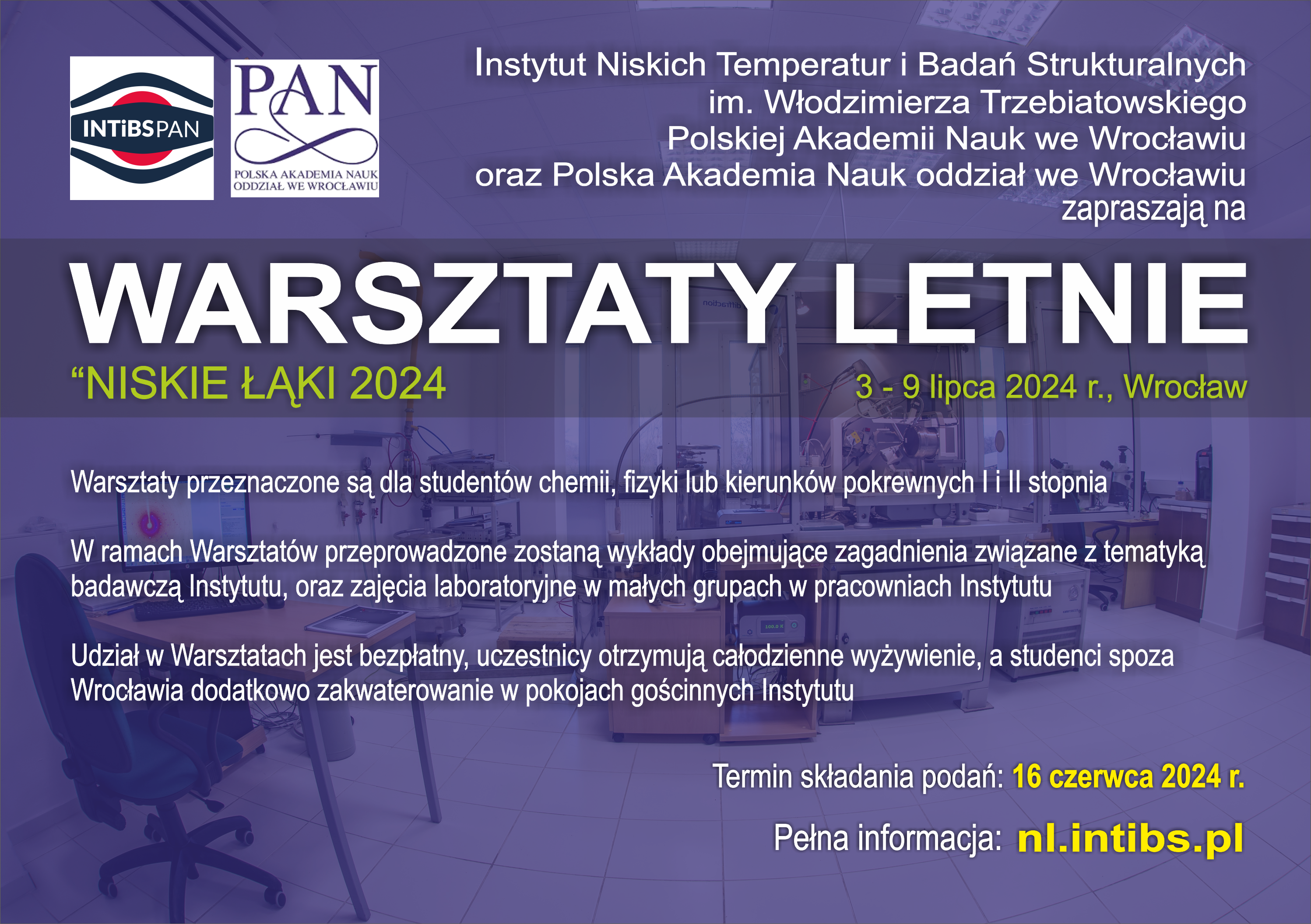 Letnie Warsztaty Naukowe "Niskie Łąki 2024"