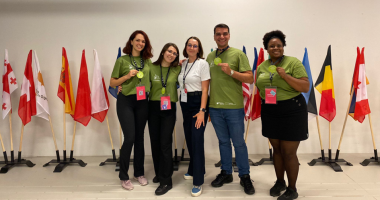 Weronika Bodylska in the final of the EU TalentOn competition