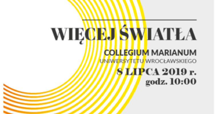 "Więcej Światła": spotkanie autorskie z Prof. Junji Miyahara